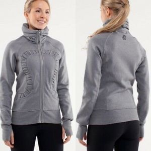 Lululemon grey sparkling Calm & Cozy jacket